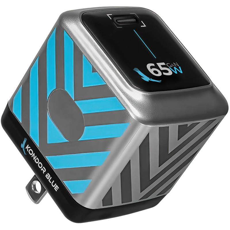 Kondor Blue USB-C PD 65W GaN II Wall Charger Brick